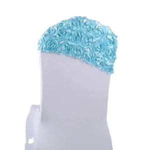 Wedding Decoration 3D Rosette Satin Flower Chair Sash