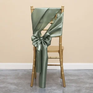 Wedding Decoration Satin Chair Sash Event Decoration Banquet Party Wedding Chair Sashes