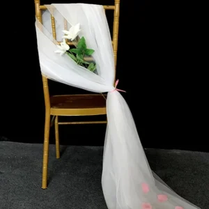 Wedding Decoration Tie Backs Organza Curly Willow Sash Chiavari Chair Cover Sash