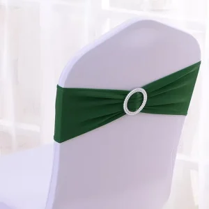 Wedding Decorative Chair Sashes with Spandex Elastic and Buckle Slider for Home Use