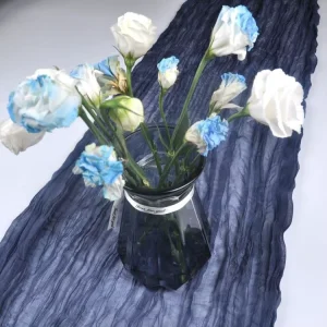 Wedding Gauze Table Runner Woven Polyester Christmas Sublimation Cheesecloth Table Runner