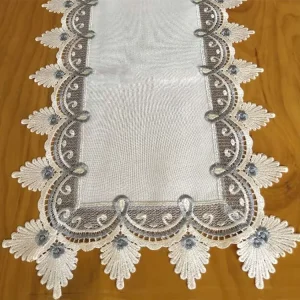 Wedding Macrame Polyester Flower Table Runner