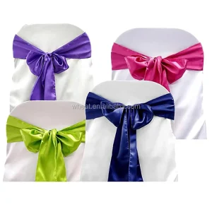 Wedding Many Colors Chair Satin Sash