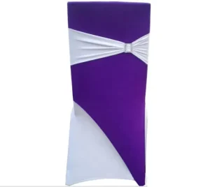 Wedding Party Spandex Universal Chair Cover and Sash