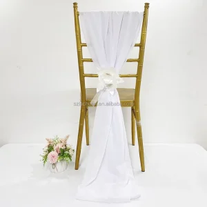 Wedding Rose Chair Sashes Flower Chair Sash