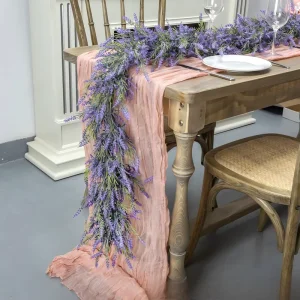 Wedding Table Runner Summer Spring Real Touch Lavender Garland Faux Lavender Vine 180cm Lavender Flowers Artificial Decoration