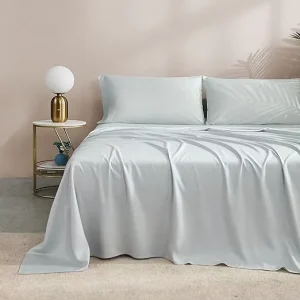 Wedding Use Lenzing Silky Soft Cooling Breathable 4Pcs King Queen Twin Solid Color Duvet Pillow Sheet Set Tencel Bedding