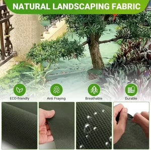 Weed Free pp Woven Landscape Fabric Perforated Anti Weed Control Mat Plastic Weed Stop Fabric for Flower Bed with Holes
