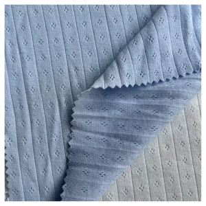 Weft Knitting 100% Cotton Embossed Jacquard Fabric 180 GSM Breathable Girls Boys Children’s One piece Clothing Home