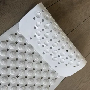 Weien Modern Eco Friendly Waterproof Stocked Machine Made Rectangle Bath Mat Thickened PVC Anti Slip Solid Pattern Shandong Made