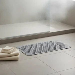 Weien Modern Eco Friendly Waterproof Stocked Machine Made Rectangle Bath Mat Thickened PVC Anti Slip Solid Pattern Shandong Made