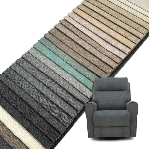 Wejoy 300GSM Geometric Patterns 100% Polyester Linen Sofa Fabric for Sofa Chair