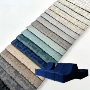 Wejoy Manufacturer 290g Embossed Printed Fabric Velvet Fabric for Sofa Bed Upholstery
