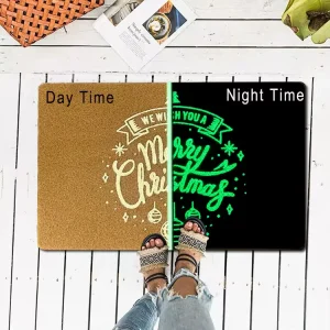 Welcome Mat Custom Area Rugs Coco Fiber Modern Night Light Coconut Coir Floor Mat Antimicrobial Non Slip Indoor