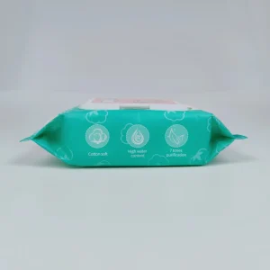 Wet Tissue 80 Count Soft Cotton Baby Wipes with Lid for Babies