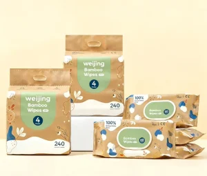 Wet Tissue Cotton Bamboo Biodegradable Bio ultra Soft Water