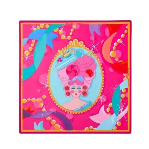 Whimsical Luxury Rubber Female Portrait Colorful Pattern Modern Game Enthusiasts Designer Mahjong Mat