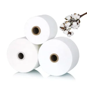 White 16S 65%Polyester 35%Cotton Blended Yarn for Gloves Curtains Open End OE Textile Yarn for Knitting Fabric Anti pilling