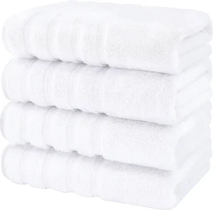 White Classic Luxury Bath Mat Floor Towel Set Absorbent Cotton Hotel Spa Shower Bathtub Mats