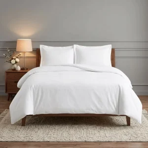 White Customized 1cm 3cm Stripe Hotel Duvet Cover Sets White Cotton Duvet Cover Sets Hotel Bedding Sets Hotel Flat Sheet Sets