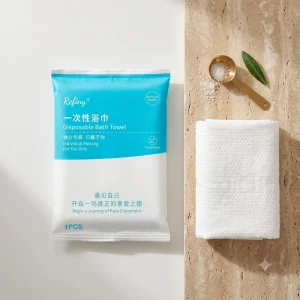 White Disposable Bath Towel Custom Packaging Direct Factory Sale for Hotel Amenities and Travelers