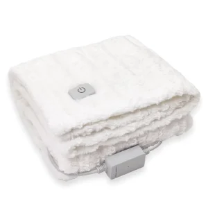 White Extra Soft Electric Blanket Fast Warming Lightweight Quilted Flannel Heating Pad Washable Heated Blanket Popular