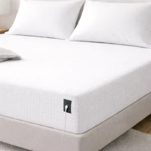 White Grounding Fitted Sheet 90% Cotton + 10% Silver Fiber Twin Full Queen King Earthing Bedding for Natural Sleep Comfort