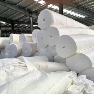 White High Strength Polypropylene Woven Fabric For Roads Reinforcementof Embankments