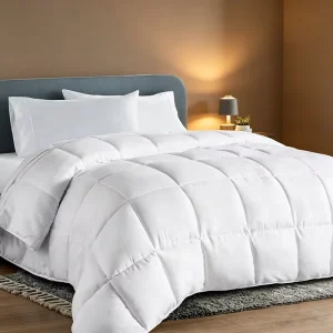 White Hotel Duvet Set Luxury Bedding Comforter Custom Size Machine Washable Microfiber Quilted Bedding Insert