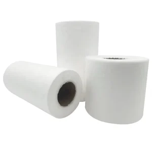 White Hygiene Nonwoven Fabric Rolls Breathable SS 185mm 17g 22g Spunbond Nonwoven Fabric