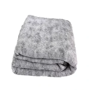 White Knitted 100% Polyester Lightweight Anti Dust Mite Four Seasons Throw Moving Blanket