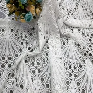 White Lace Fabric for Garments and Accessories