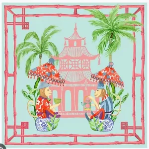 White Lotus Mahjong Mat Non Slip Noise Reduction Washable for Family Gatherings Picnic