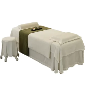 White Massage Salon Bed Cover Bedspread Professional Massage Table Sheet