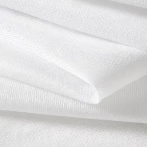 White Mesh Fabric Nonwoven Fabric in Rolls Material Spunlace 100% Polyester for Wet Wipes