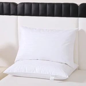 White Pillow 10% Goose Down 90% Goose Feather 100% Cotton Flame Retardant Bed Sleeping Pillow 1pc/2pcs/4pcs/6pcs