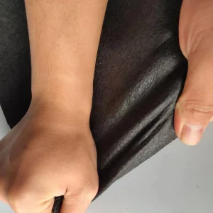 White Plain Needle Punched Nonwoven Polyester Fabric Anti UV Breathable Medium Weight for Shoulder Pad Layer Cotton