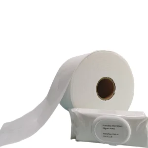 White Roll Water Flushable Airlaid Spunlace Nonwoven Fabric Toilet Paper for Wet Wipes