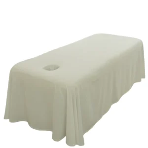 White Salon Massage Table Bedskirt Facial Bed Sheet Bedspread Bed Full Cover With Skirt 190x80x60cm