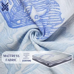 White Series Waterproof Anti Bacteria Thickened Mattress Protective Cover Yarn Dyed Color Woven Jacquard Air Layer