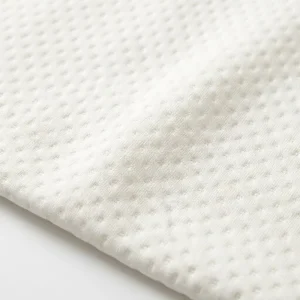 White Small Dots Flat Knitted Jacquard Mattress Fabric for Pillow and Mattress Ticking