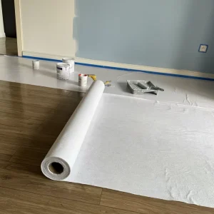 White Sticky Felt Floor Protection Roll Protective Flooring Painter Fleece