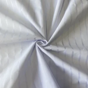 White Stripe Printed Twill 100% Polyester Woven Fabric for Bedsheets Curtains Waterproof Breathable