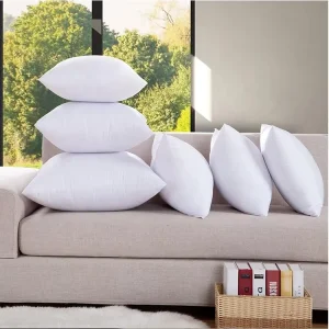 White Throw Pillow Insert Hypoallergenic High Resilient Pillow Insert Square Form Decorative Pillow Cushion
