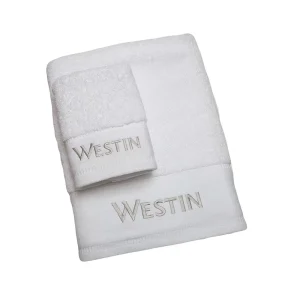 White Towels with Logo for Westin Hotel