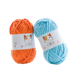 Wholesales Price 100 Polyester Skein friendly Chenille Fancy Yarn for Baby Scarf