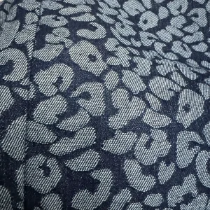 Wide Width Denim Fabric 180Cm Deep Blue Jacquard Denim Textile Stable Shape for Fabric Manufacturer Supply