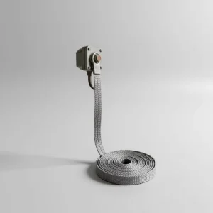 Width 13mm Pure Stainless Steel Conductive Industrial Use Short Fiber Metal Webbing