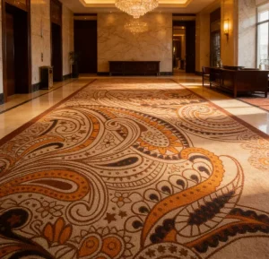 Wilton Hotel Hallway Runner Blend Sound Absorbing Fire Resistant OEM ODM Custom for Reseller Project Supply