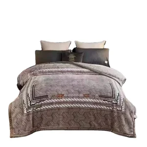 Winter Autumn High Quality Customized Viscose Factory Supply Vintage Raschel Blanket